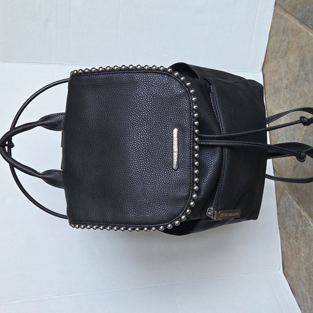 Steve Madden Black Backpack Stud Accents